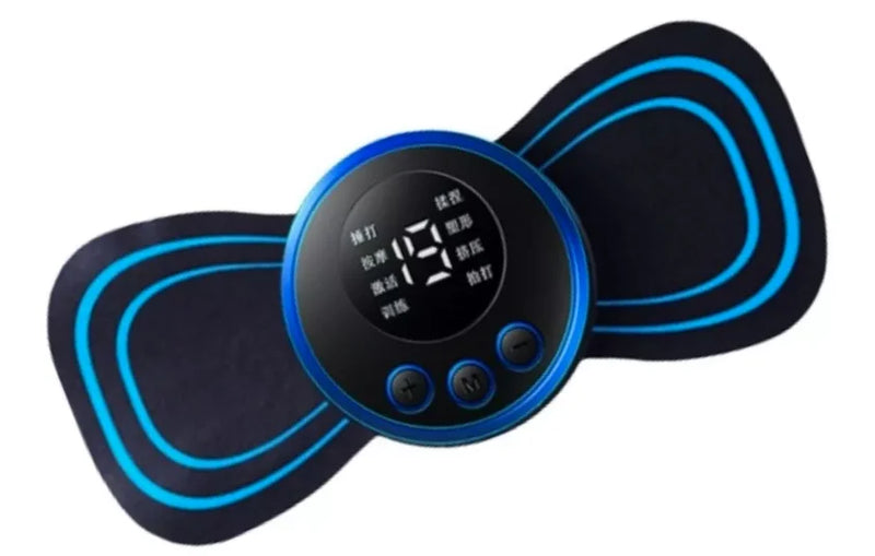 Mini Massageador Elétrico Portátil EMS para Alívio da Dor Muscular Cervical