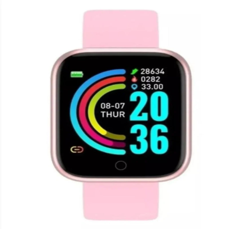 Smartwatch D20 Unissex – Monitoramento Completo e À Prova D'Água