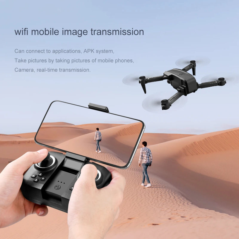 Drone XT6 com Câmera 4K - Quadcopter Dobrável com Duas Lentes